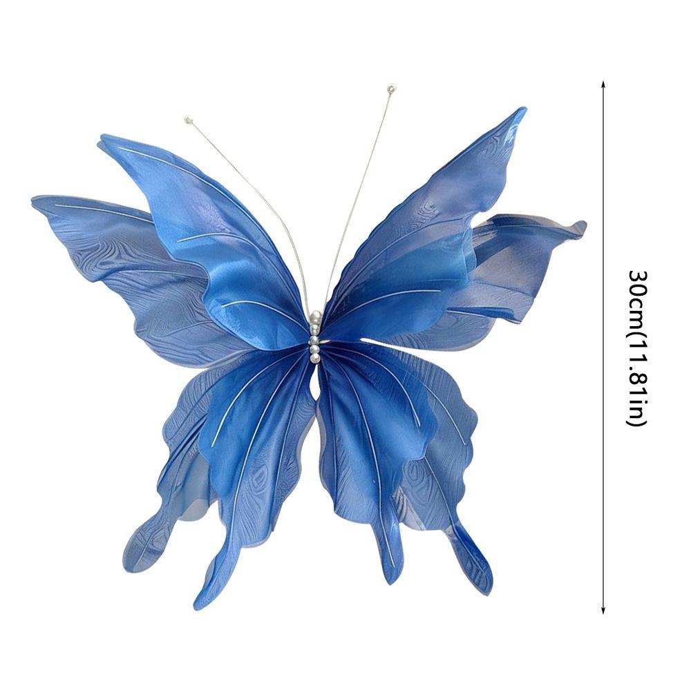 Large Size Simulated Butterfly Silk Material Giant Size Artificial Butterfly 3D Design Finished Products Fake Butterfly