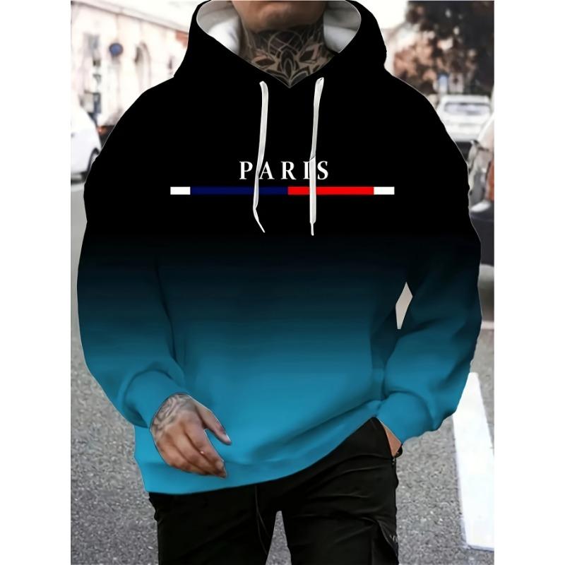 Men's Hoodie  3D Gradient Print Sweatshirts For Men Casual Hooded Shirt Y2k Hoodies Pullover Clothes Harajuku Top Men's Clothing