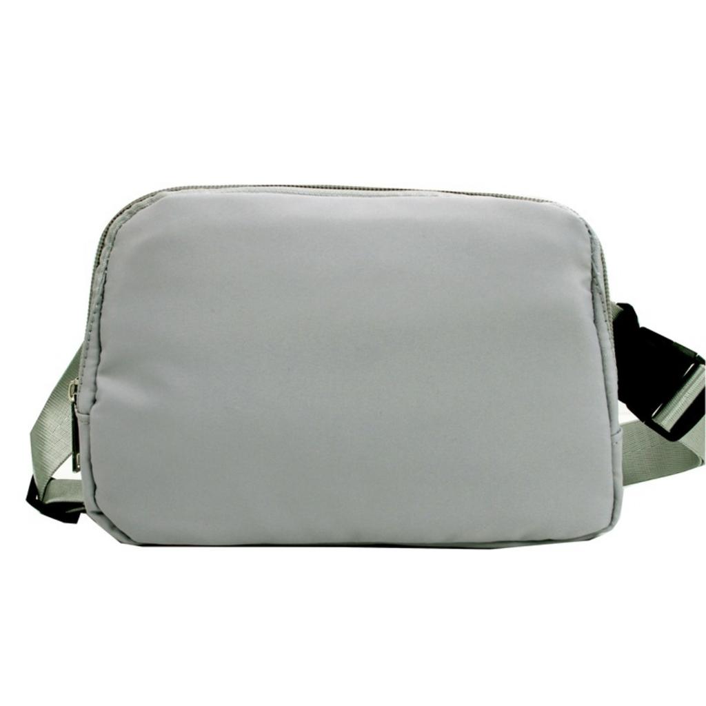 Bidirectional Zipper Waist Bag Nylon Multifunctional Women's Waist Belt Bag, Storage Bag, Adjustable Shoulder Strap Crossbody Bag, Small Bag