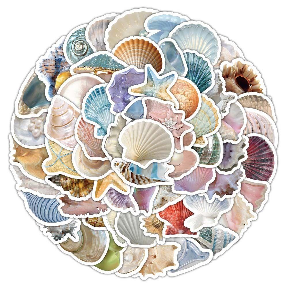

103 листа Наклейки Ракушки Морская звезда Океан Ракушки Морская медуза Океан Канцелярские наклейки Скрапбук 103Sheets