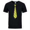 Summer Fun Tie Design Men's T-Shirt Novelty Fashion Hip Hop Short Sleeve Casual Comfortable 3D Printing Handsome Clothing