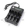18650 Li-ion Battery Charger 2 3 4 Slots 110V 220V USB A Port For 18650 18700 Charging 3.7V Rechargeable Lithium Battery Charger