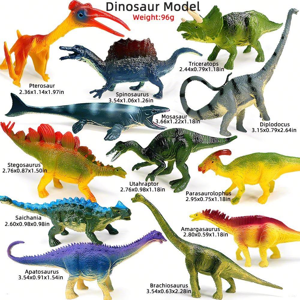 

Набор из 12 шт. Динозавры Юрского периода VTriceratops, Птерозавры, Мозазавры, Стегозавр Модели Фигурки Действия ПВХ Коллекция Игрушка Подарки для Детей