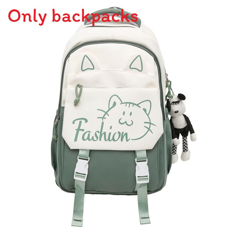 Cat Printed Backpack Large Capacity Breathable Outdoor Leisure Schoolbag Travel