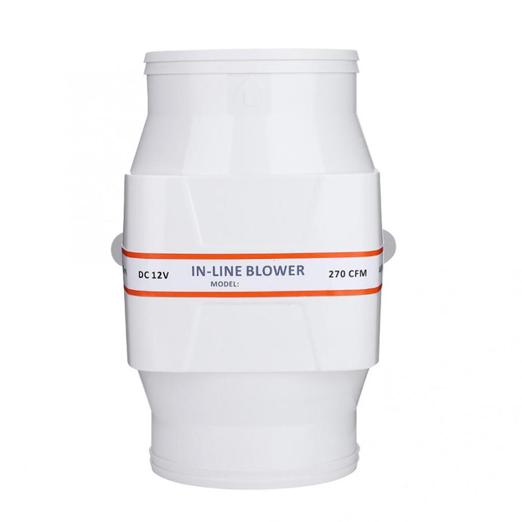 Ventilator de ventilație puternic, silențios, cu suflantă de santină marină în linie de 4 inch, pentru rulotă și iaht