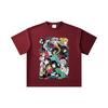 260 GSM Double Yarn 32 Count 100% Cotton Demon Slayer V2 Hashiras Print Unisex Heavy Cotton T Shirt