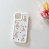 Kirsche Hase Cartoon Hülle für Iphone 11 12 Pro Max X Xr Xsmax 13 Promax Silikon Weicher stoßfester Handyschutz Hasenhülle