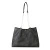 2025 new European and American retro soft leather handbag bag women's large-capacity simple shoulder bag solid color tote bag