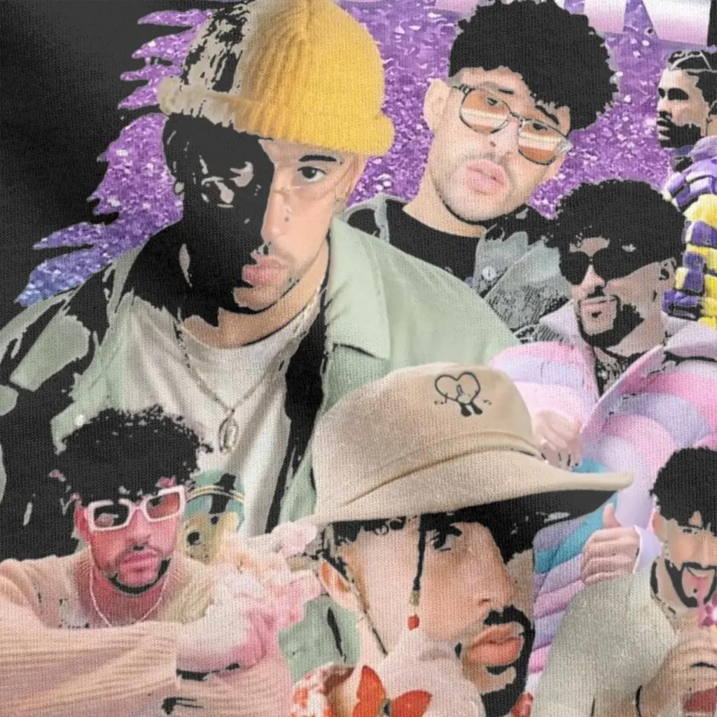 Bad Bunny T Shirts Men's Pure Cotton Fashion T-Shirts O Neck Tees Short Sleeve Clothes Big Size