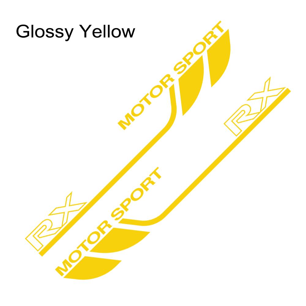 2PCS Car Door Side Stripe Stickers For Lexus RX 350 250 300 Motor Graphics Sport Body Decoration Auto Accessories Vinyl