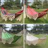Bohemian Ethnic Princess Tassel Hammock - Anti-Rollover Canvas for Outdoor Use
