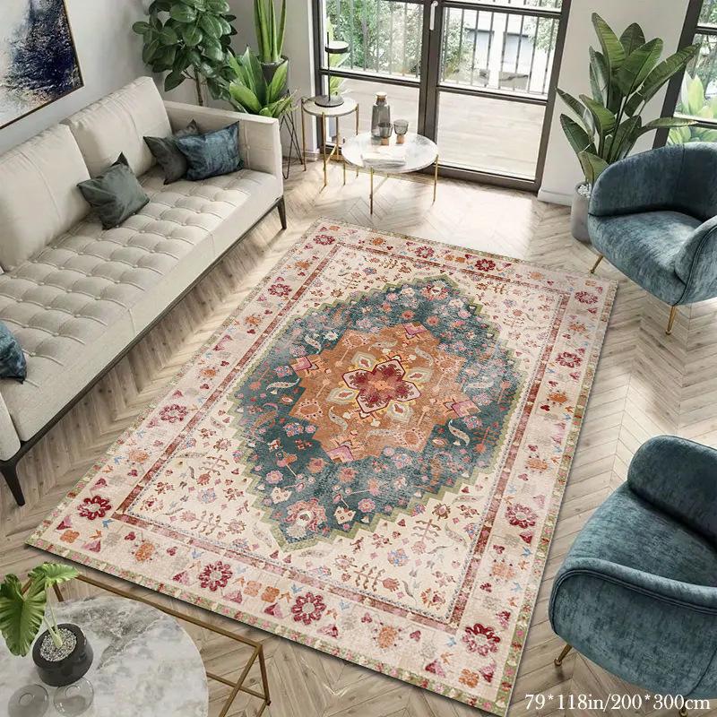 Retro Carpet Homestay Decoration Carpet Bedroom Bedside Carpet Living Room Study Room Carpet