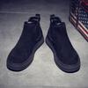 Men's 2024 Autumn/Winter High-Top Suede Leather Martin Boots: Thick-Soled, Retro Slip-On Motorcycle Style with Extra Warmth