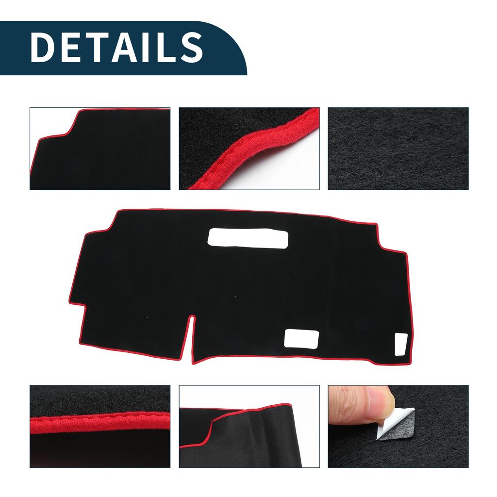 TUCKBOLD Foldable Dashboard Mat for Nissan Serena C28 with Stickers 2015-2024 (1 Set)
