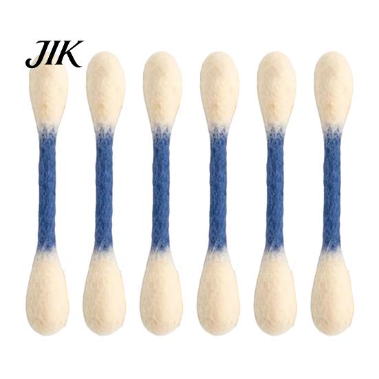 Indoor Cat Play Toy 6Pcs Cotton Swabs Toys with Catnip Giant Kitten Chew Sticks Felt Swab Cats Dental Care Teething Big Interactive Boredom