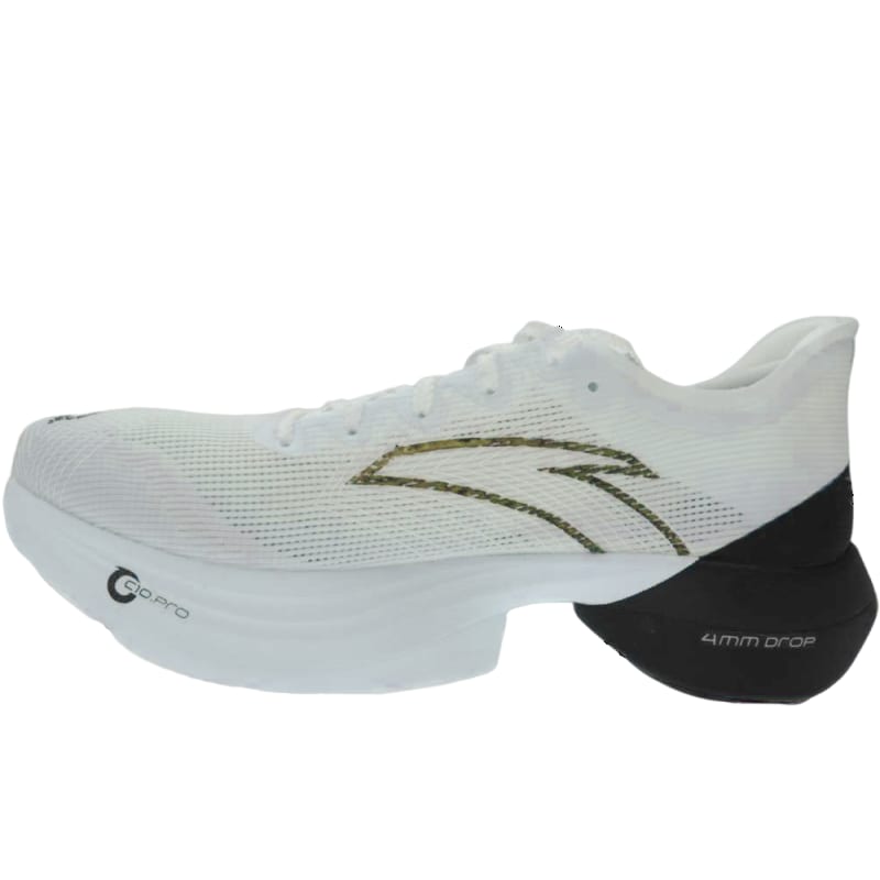 Anta C10 Pro Slip Resistant And Breathable Low top Running Shoes Men's White Gray Black 112445574-1