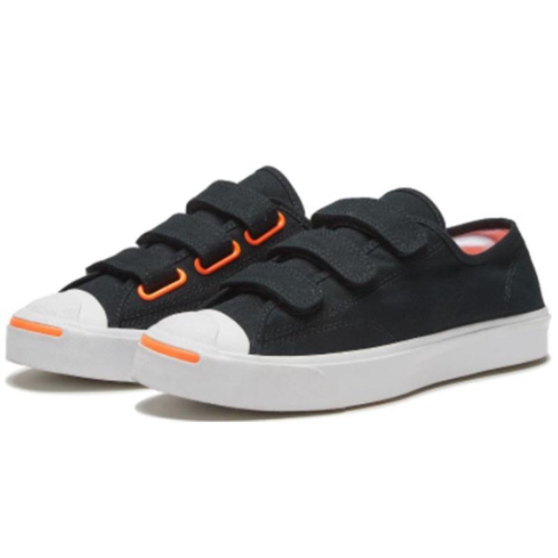 Converse Jack Purcell Easy-On Unisex Low-Top Canvas Shoes Comfort Black 168136C
