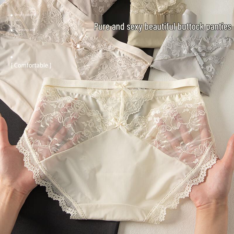 UFEEL Women's French Mesh Lace Panties