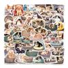 50PCS Cute Pet Animal Comfortable Dog Cat Sticker Cartoon Decals Laptop Notebook Phone Fridge Decoration Sticker Toys