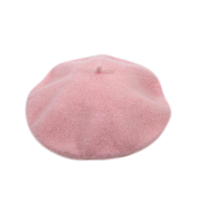 Women'S French Style Classic Solid Color Wool Beret Hat Elegant Autumn Winter Artist Beanies Baggy Ski Caps