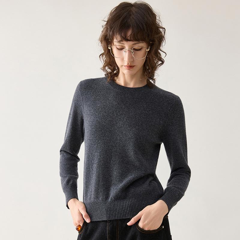 Le Kasha 2026 Women's 100% Pure Cashmere Round Neck Sweater - Autumn/Winter Collection