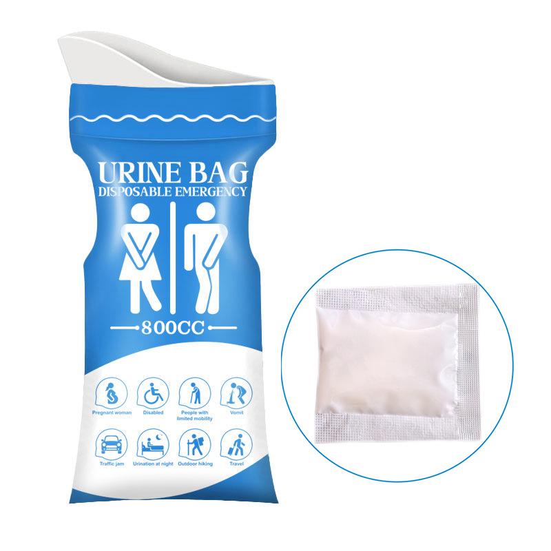 Portable Unisex Disposable Urine Bag for Long-Distance Travel Emergencies