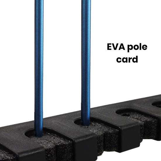 Suporte de parede para vara de pescar 6/8 furos multifuncional vertical horizontal vara de pesca display armazenamento organizador suporte acessórios de pesca