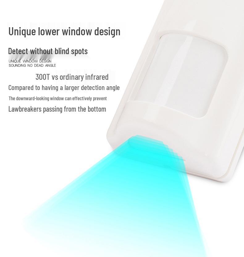 Sanjian Wired Indoor Infrared Microwave Detector: Pet-Proof Human Sensing Anti-theft Alarm