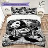 Tai Chi Animals Pattern Bedding uilt Set uilt Cover Pillowcase Home Decoration Birthday Gift (1 * duvet cover + 2 * pillowcase  without core)106