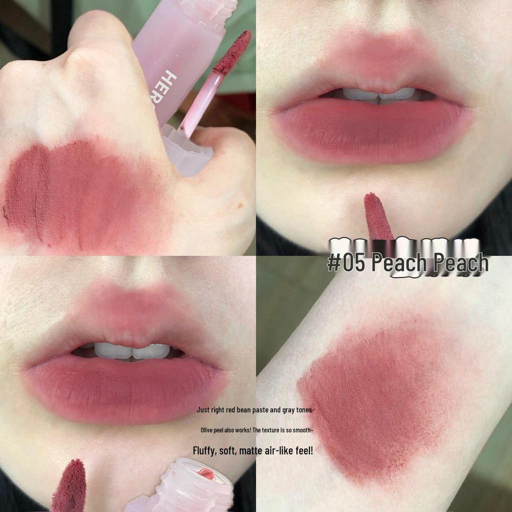 HERORANGE Velvet Matte Lip Glaze – Long-Lasting Nude Lipstick for a Radiant Complexion