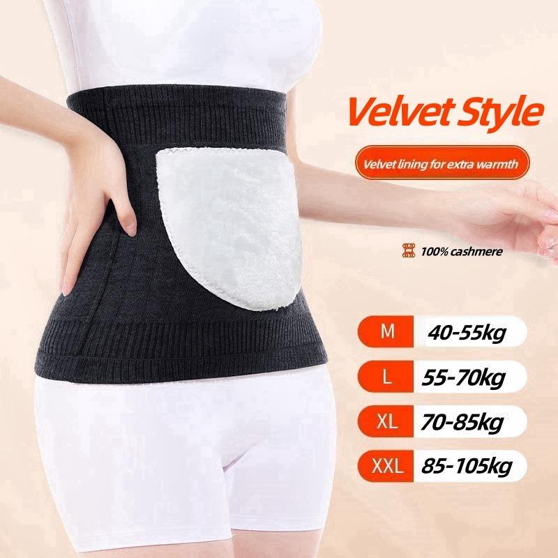 Cashmere Waist Belts with 100% cashmere Thicken Thermal Cashmere Waist Warmer Lumbar Support Belt Cold Stomach Protection Sport