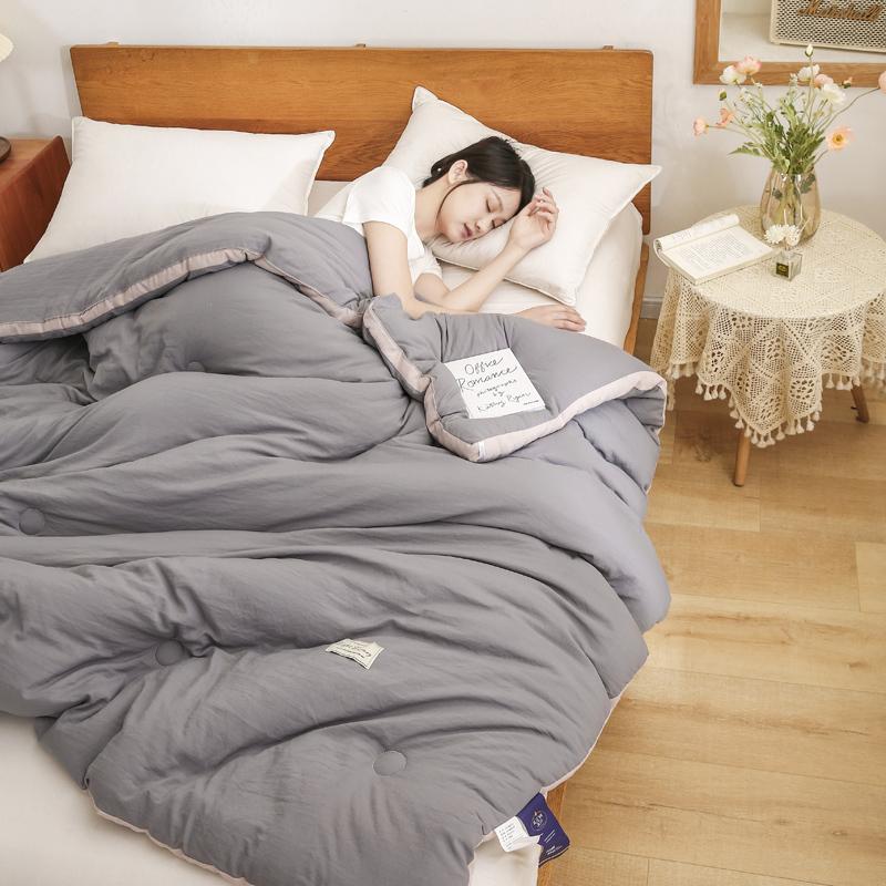 Lightweight Feathers Down Comforter Cooling Feathers Duvet For Warm Weather Organic Cotton Fill Down Quilt Thin Summer Duvet