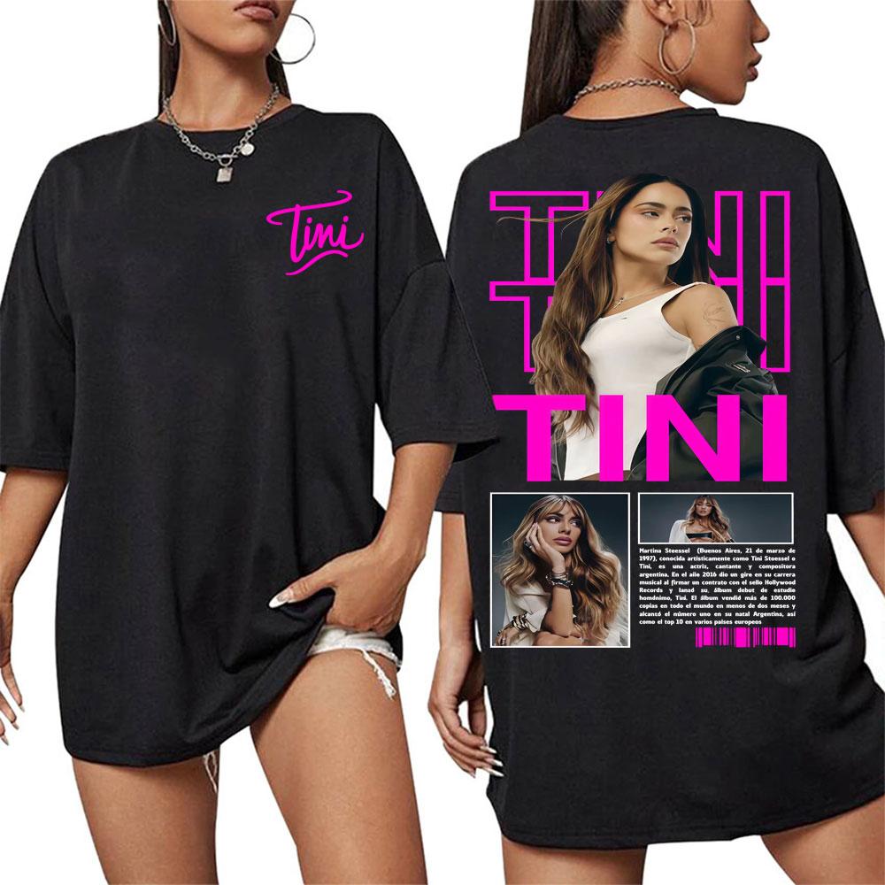Tini Stoessel Futtura Album 2025 Cover T Shirts Unisex Women Clothing Aesthetic Fashion Tshirts Cotton Casual Short Sleeve Tshirt