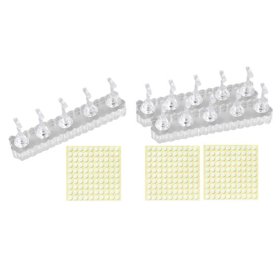 Magnetic Nail Stand Fake Nail Display Holder Professional Nail Art Kit with Double-Sided Tape DIY Nail Art Accessories