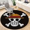 One Piece Skull Office Round Area Rug,  Under Office Chairs Bedroom Living Room Home Decor A0908127