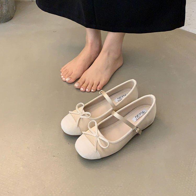 

Нежный бант, сочетающийся по цвету, одинарные туфли 2024 года, модные универсальные серебристые туфли Мэри Джейн Дуду с юбкой 40