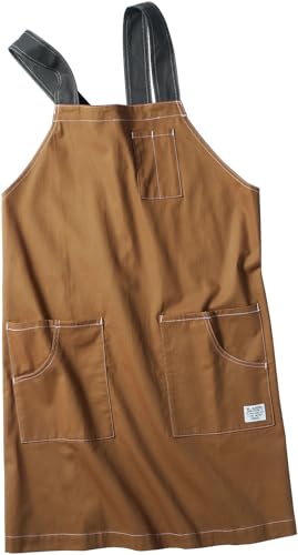 

Musashino Uniform Kurodaruma Shoulder Apron DG904, One Size Fits All, 100% Cotton, Restaurant, DIY, Light Work, Outdoor, Cafe, Gardening, Workwear, D.