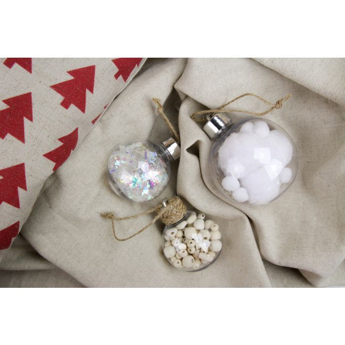 Plastic Ball with Screw Cap 6cm 4 Pieces