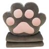 Paw Pad Cushion Blanket, Large Lap Blanket with Storage, Soft and Fluffy, Gray