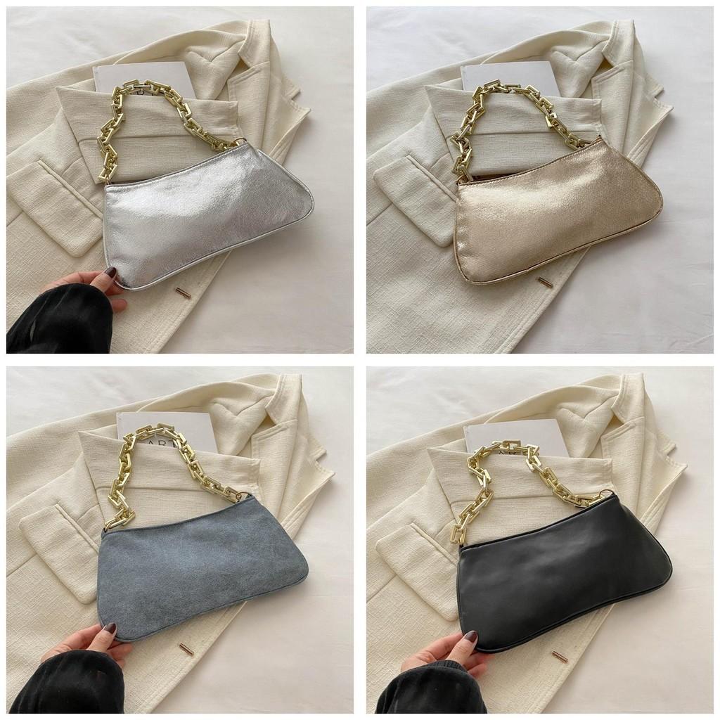 Stilvolle Kettenträger-Damen-Achseltasche Schicke Bunte Umhängetasche Für Sommer 2024