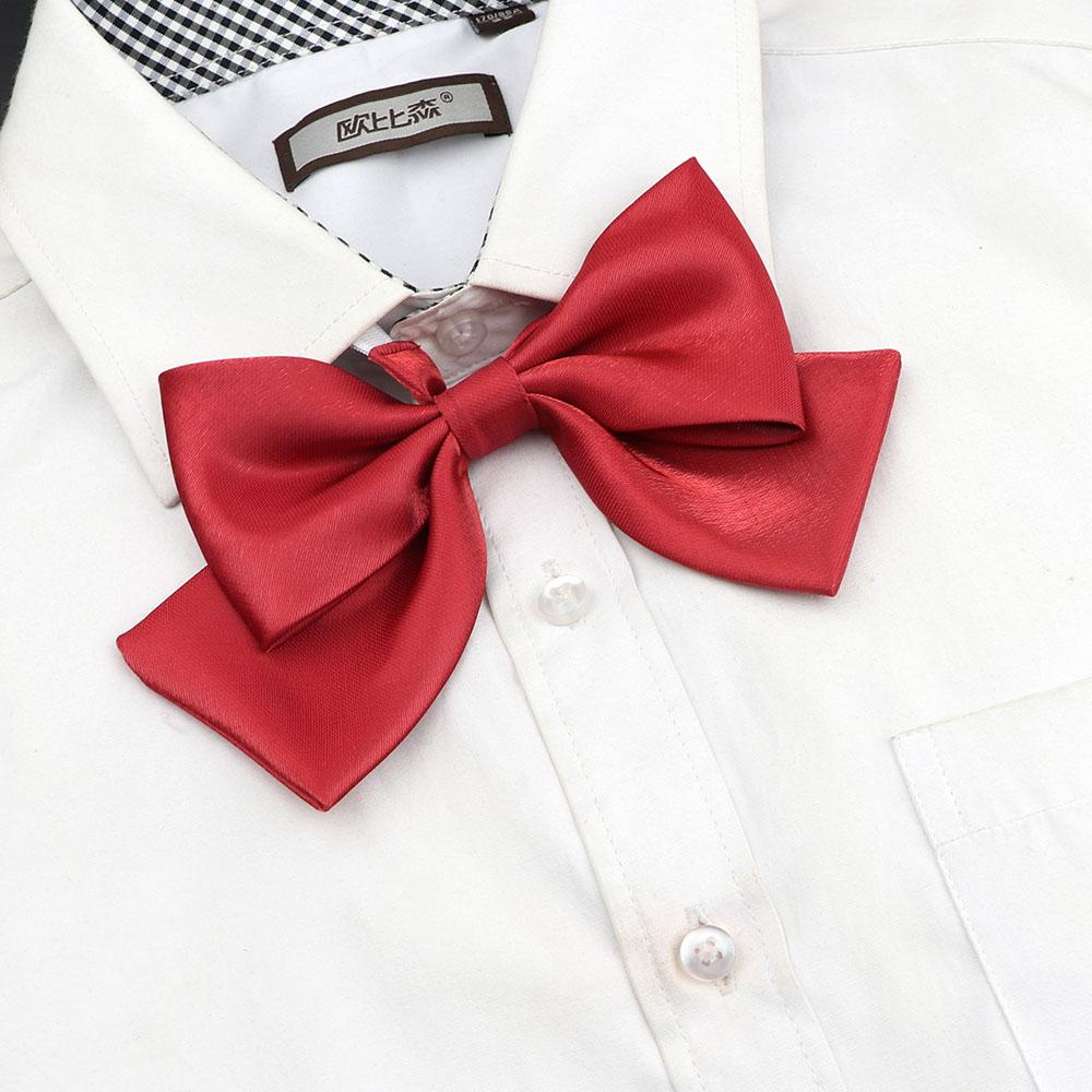Perfect Match Colorful Women‘S Shirts Bowtie Ladies Girl School Wedding Party Bowknot Pink Bule Black Classic Butterfly Knot Suits Accessories