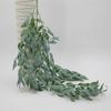 5Pc Artificial Willow Leaf Plant Rattan Wall Hanging Decoration Wedding Ceiling Background Fake Plants Vine Home Christmas Decor
