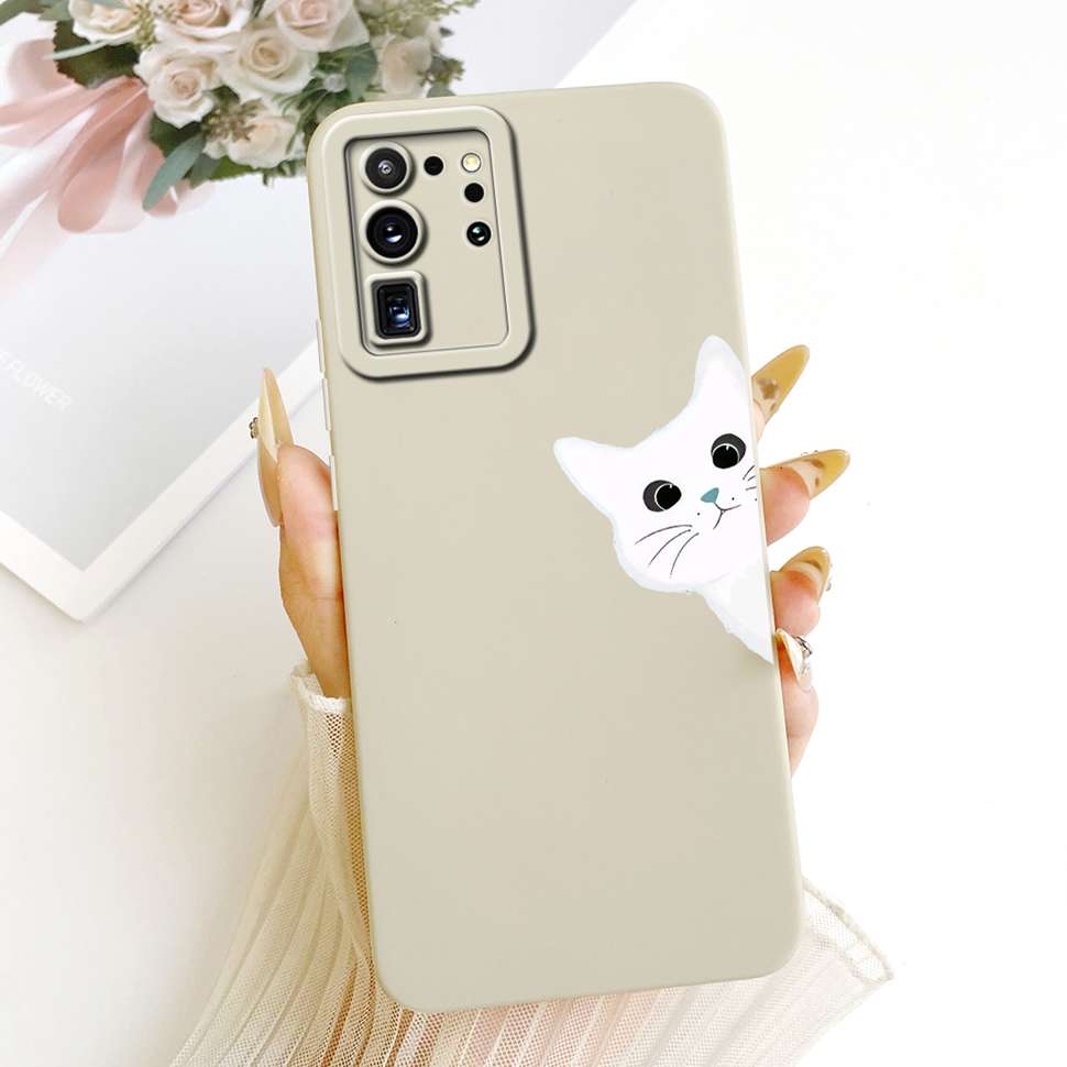 For Samsung Galaxy S20 Ultra Case Fashion Cartoon Rabbit Silicone Back Cover For Samsung S20 Ultra 4G 5G Bumper Phone Cases
