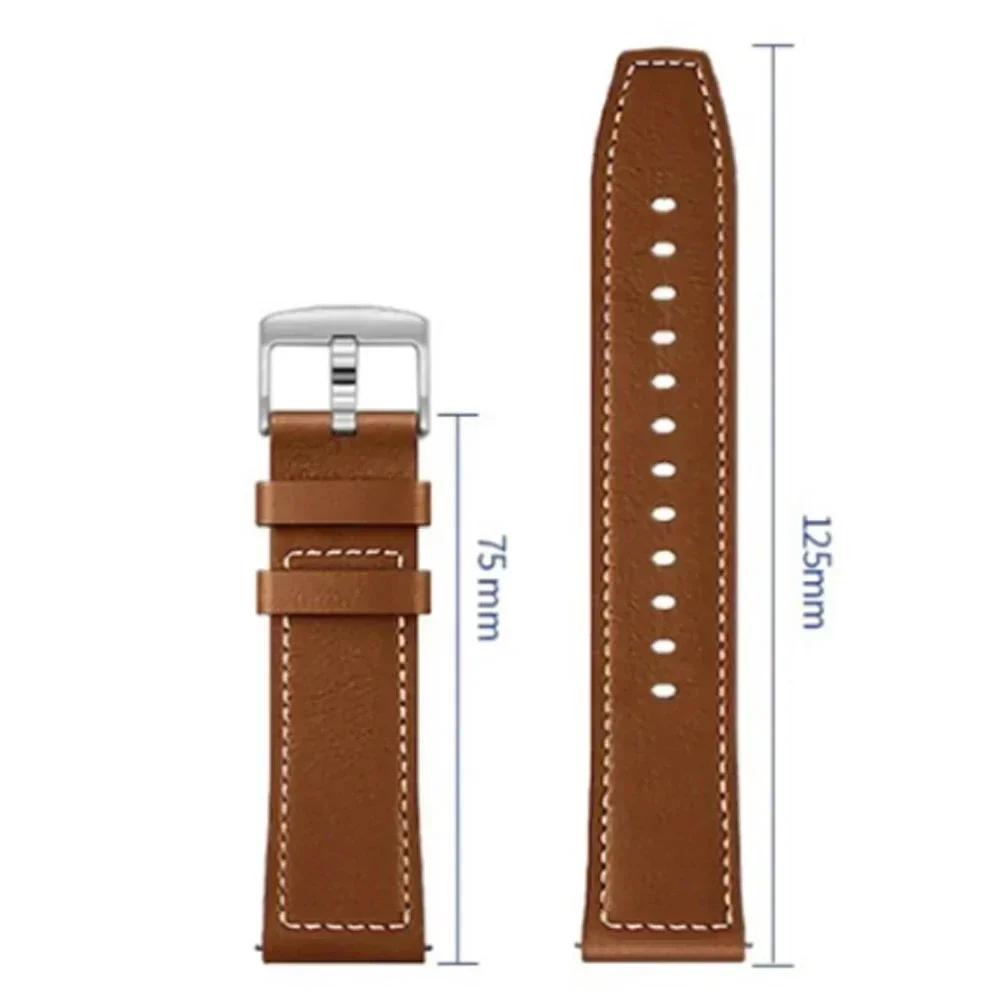 20/22mm Leather Band For HUAWEI GT6 GT6pro GT5 4 3 2 46mm Casual Strap Watch 5 4pro/GT3 2 42mm/HONOR Magic Watch Bracelet Correa