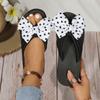 Women Slippers Summer Beach Bowknot Wedges Slippers Ladies Fashion Slides Women Soft Platform Shoes Female High Heel Sandals