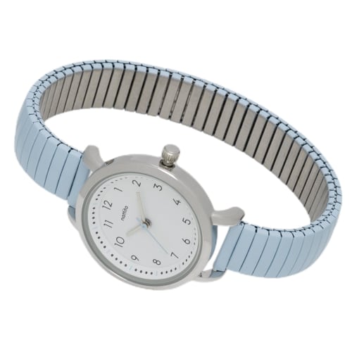 

Fieldwork Women s Analog Watch with Bellows Strap, Stainless Steel, Blue, Suela ST290-4