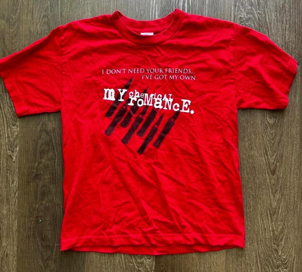 My Chemical Romance Футболка I Don t Need Your Friends Размер S-5XL Унисекс Футболка XL