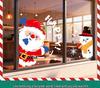 Creative Christmas Snowflake Window Stickers - Festive Electrostatic Decorations for Glass and Doors