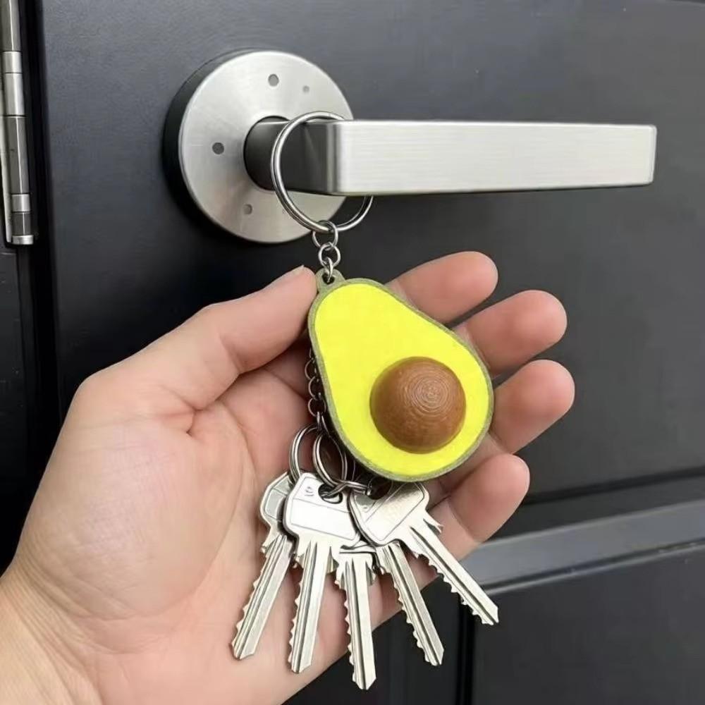 Calming Sensory Avocado Clicker Keychain Funny Finger Button Pendant New Bag Pendant Teens Adult