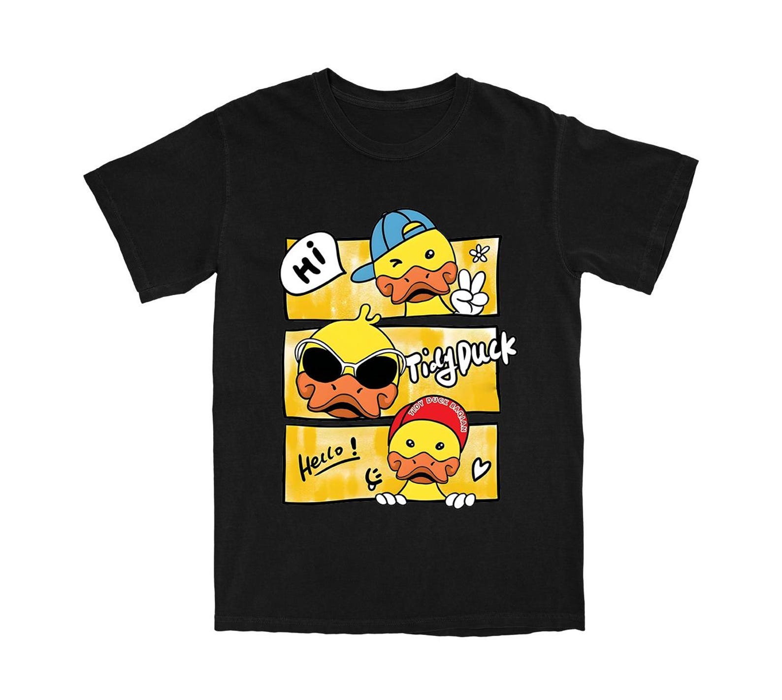 Tidy Duck Funny Duck shirt, Gift for Duck Lover, Duck Lover Shirt, Duck Shirt, Vintage Duck, Retro Duck Shirt, Duck meme shirt M